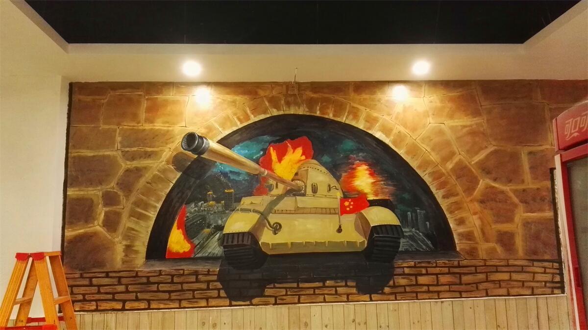 贵阳坦克3D立体画